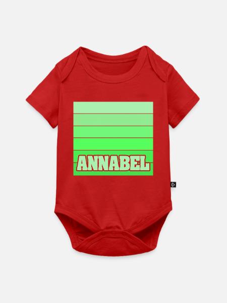 Geschenk für Annabel - Baby Premium Kurzarmbody - Rot