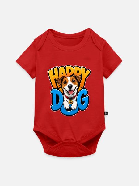Jack Russell Terrier - Baby Premium Kurzarmbody - Rot