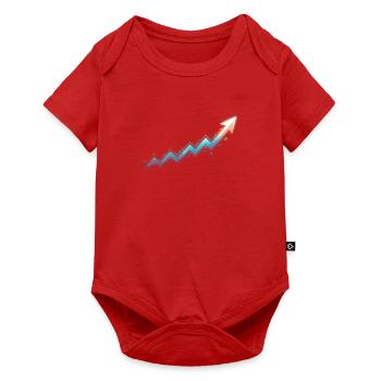 To The Moon: Bullenmarkt-Wachstumsdiagramm mit Golden - Baby Premium Kurzarmbody - Rot - Vorne