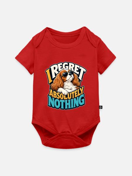 Kavallerier King Charles Spaniel - Baby Premium Kurzarmbody - Rot