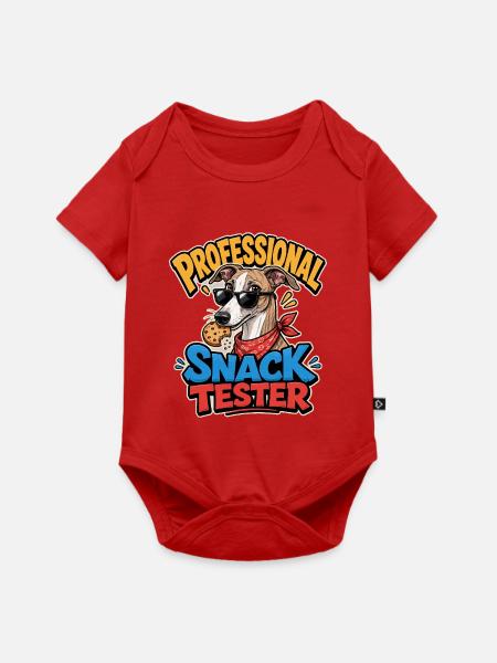 Whippet - Baby Premium Kurzarmbody - Rot
