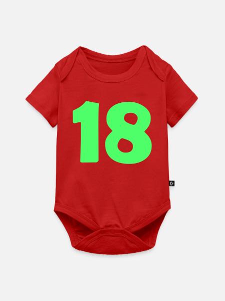 18 - Baby Premium Kurzarmbody - Rot
