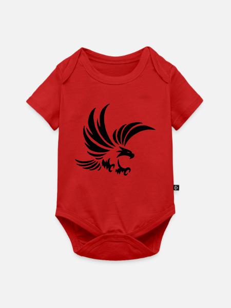 Schwarzer Totemadler - Baby Premium Kurzarmbody - Rot