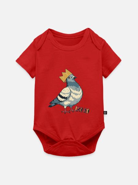 Weihnachtsknacker-Taube - Baby Premium Kurzarmbody - Rot