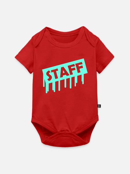 Neon Staff Graffiti Drips - Baby Premium Kurzarmbody - Rot