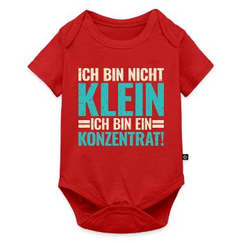 Ich Bin Nicht Klein Konzentrat Lustiger Spruch - Baby Premium Kurzarmbody - Rot - Vorne
