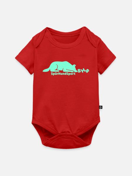SHS Logo aquamarin - Baby Premium Kurzarmbody - Rot