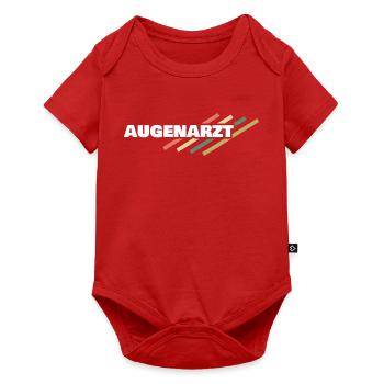 Augenarzt - Baby Premium Kurzarmbody - Rot - Vorne