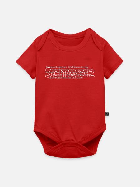 Schweizer Städte Schweiz - Baby Premium Kurzarmbody - Rot