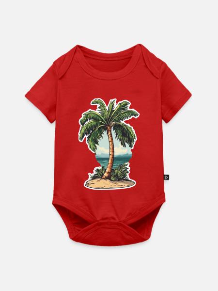 Palme - Baby Premium Kurzarmbody - Rot