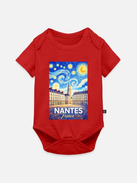 Nantes, Frankreich - Baby Premium Kurzarmbody - Rot