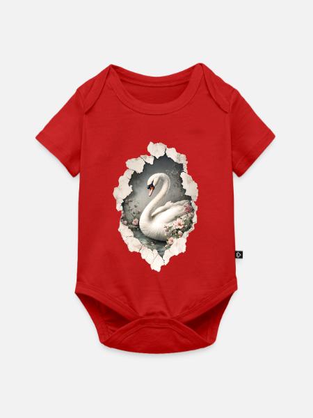 Schwan - Baby Premium Kurzarmbody - Rot