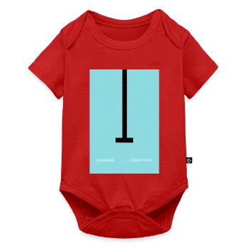Swimming Competition  Modernes Schwimmsport Poster - Baby Premium Kurzarmbody - Rot - Vorne