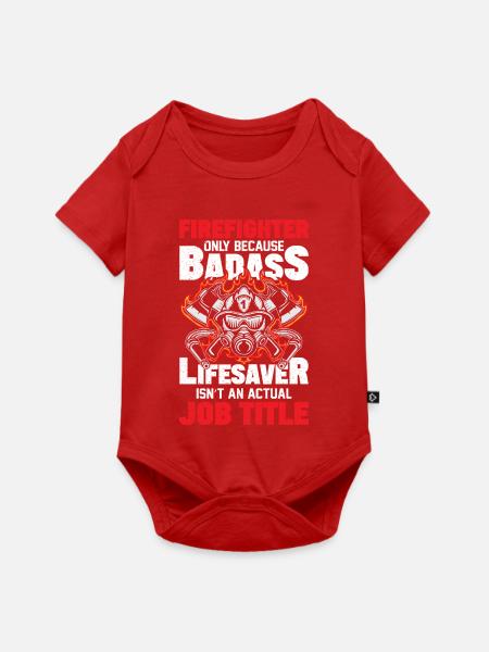Feuerwehrmann - Baby Premium Kurzarmbody - Rot