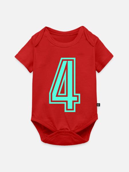 4 - Baby Premium Kurzarmbody - Rot