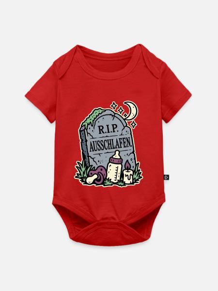 RIP Ausschlafen Eltern - Baby Premium Kurzarmbody - Rot