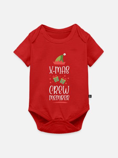X-Mas Crew Mitglied - Baby Premium Kurzarmbody - Rot