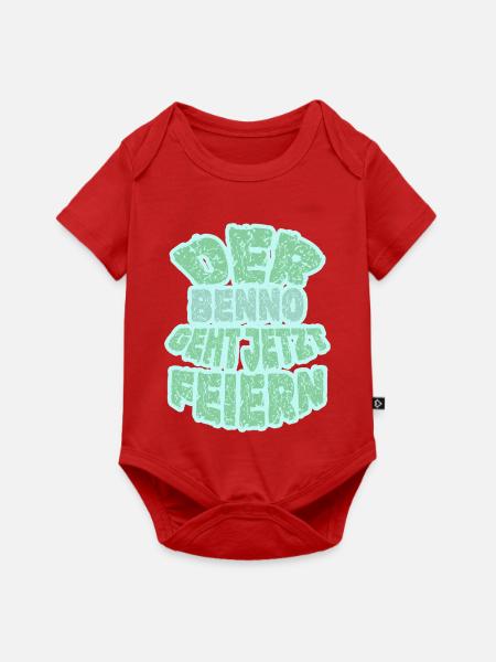 Benno als Party - Baby Premium Kurzarmbody - Rot