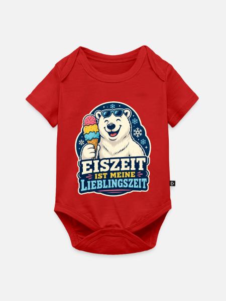 Eiszeit ist meine Lieblingszeit - Baby Premium Kurzarmbody - Rot