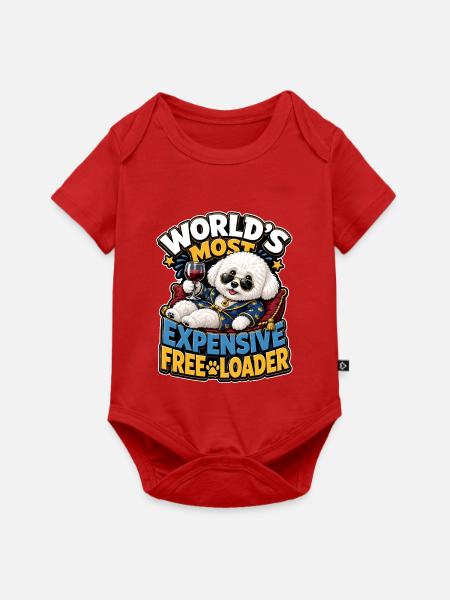 Bichon Frise - Baby Premium Kurzarmbody - Rot