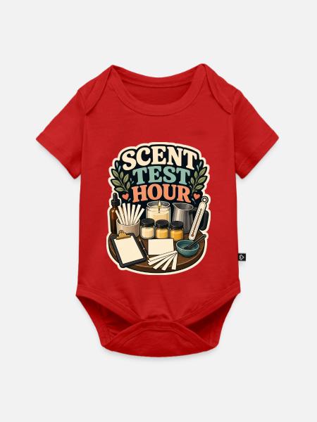 SCENT TEST HOUR - Baby Premium Kurzarmbody - Rot