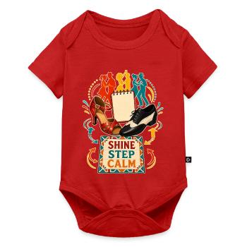SHINE STEP CALM - Baby Premium short-sleeve bodysuit - red - Front