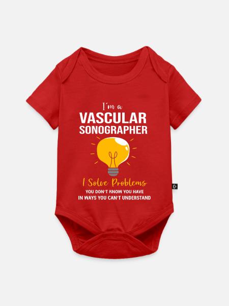 Ultraschall - Baby Premium Kurzarmbody - Rot