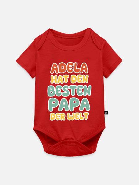 Adela - Baby Premium Kurzarmbody - Rot