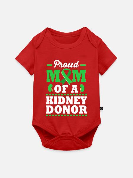 Nierenspender Transplantation Organspende - Baby Premium Kurzarmbody - Rot