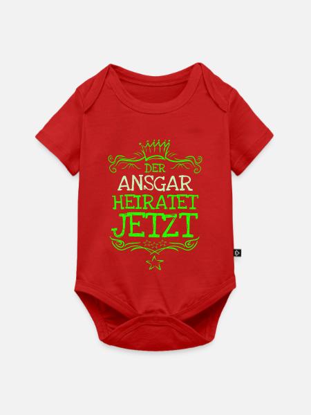 Heirat Ansgar - Baby Premium Kurzarmbody - Rot