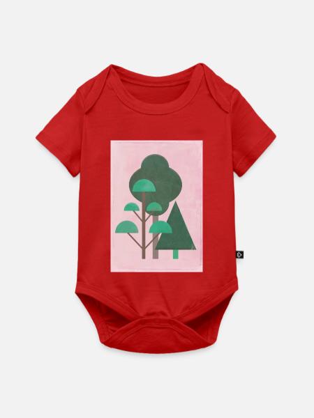 Wald - Baby Premium Kurzarmbody - Rot