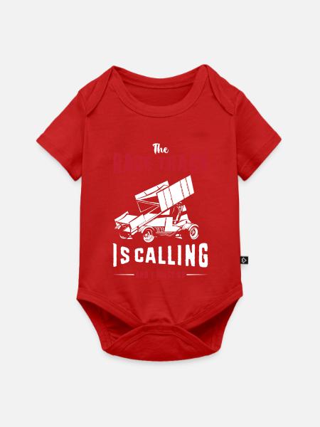 Dirt Track Racing - Baby Premium Kurzarmbody - Rot