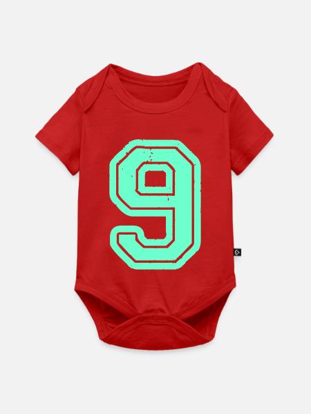 9 - Baby Premium Kurzarmbody - Rot