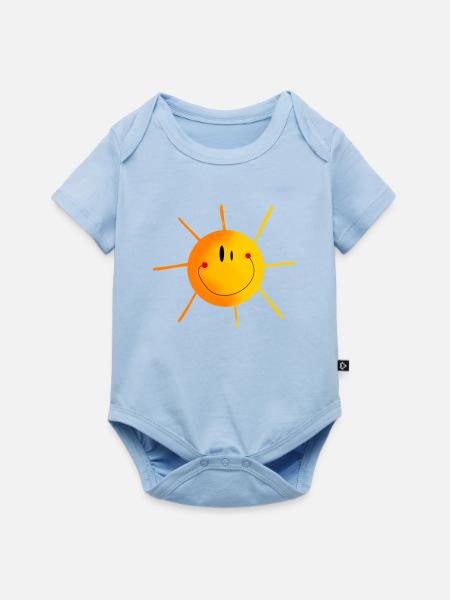 sonne - Baby Premium Kurzarmbody - Hellblau