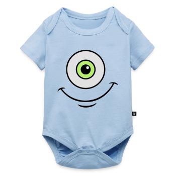 Monster eye - Baby Premium Kurzarmbody - Hellblau - Vorne