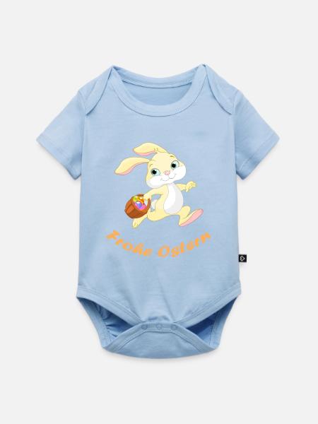 Pascua - Premium kortærmet baby-body  - lyseblå