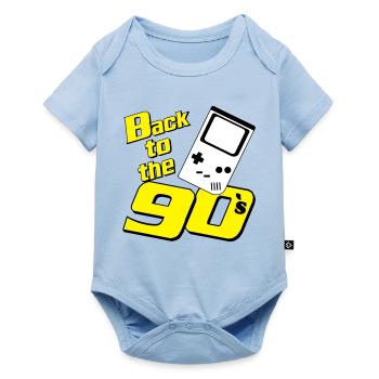 90s Party , Theme Party , 90s Retro Game (25) - Baby Premium short-sleeve bodysuit - light blue - Front