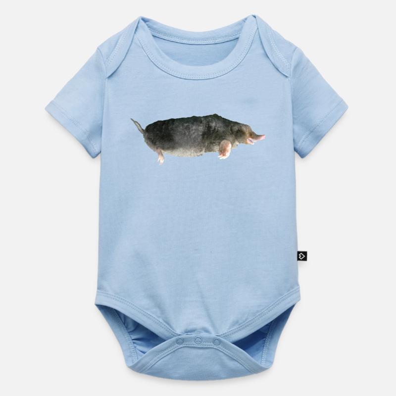 Mole - Baby Premium short-sleeve bodysuit - light blue