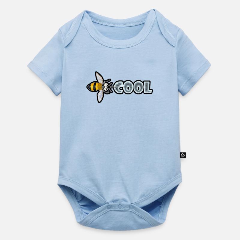 BEE COOL (horizontal) - Body à manches courtes Premium Bébé - bleu clair