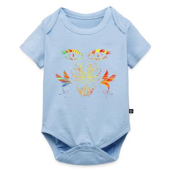 Zen face - Baby Premium short-sleeve bodysuit - light blue - Front