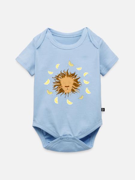Sommertraum - Baby Premium Kurzarmbody - Hellblau