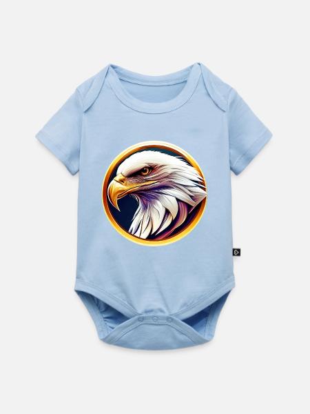 Weißkopfseeadler - Baby Premium Kurzarmbody - Hellblau