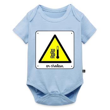 Heat - Baby Premium short-sleeve bodysuit - light blue - Front