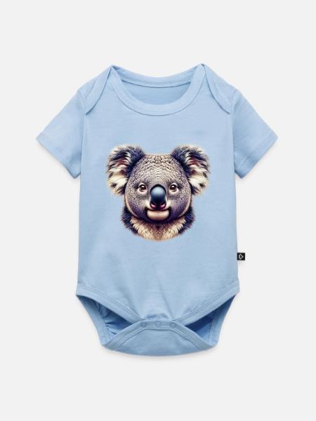 Koala - Baby Premium Kurzarmbody - Hellblau