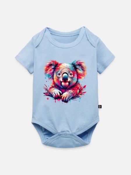 Koala - Baby Premium Kurzarmbody - Hellblau