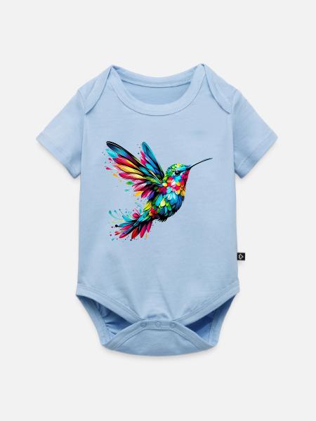 Kolibri - Baby Premium Kurzarmbody - Hellblau