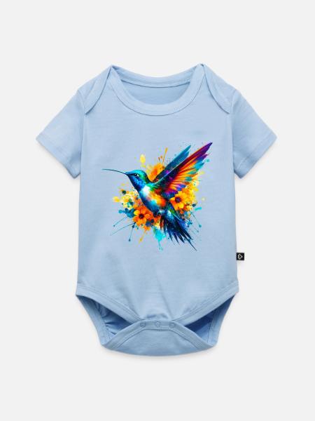 Kolibri - Baby Premium Kurzarmbody - Hellblau