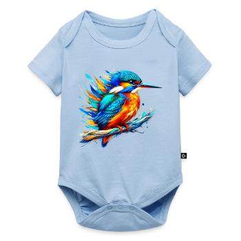 Eisvogel - Baby Premium Kurzarmbody - Hellblau - Vorne