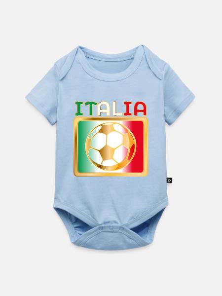 ITALIEN FUSSBALL - Baby Premium Kurzarmbody - Hellblau