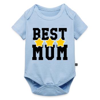 Best Mom - Mother's Day - Baby Premium short-sleeve bodysuit - light blue - Front